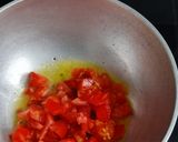 A picture of step 2 of Sev Tameta nu Shak - 10 minutes Gujarati dinner sabji (with roti).