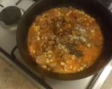 A picture of step 5 of Sausage corn macaroni pasta.