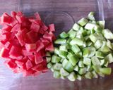 A picture of step 1 of Ivy gourd-Carrot Kachumber.