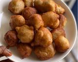 A picture of step 3 of Chocolate glazed Puff puff.