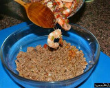 Foto del paso 5 de la receta: Ensalada de piña, langostinos, mango y carne de cerdo