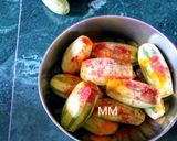 A picture of step 1 of Parwal or Point Gourd Kasha.