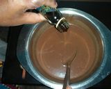 A picture of step 4 of Biscuit cake in a pan.