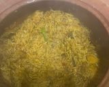 A picture of step 5 of Matka beef akni.