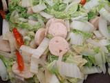 Tumis Sawi Sosis