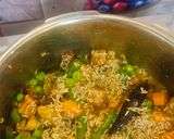 A picture of step 4 of Healthy Brown Rice Pulao.