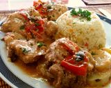 Foto del paso 4 de la receta: Pollo al horno en crema de tomates secos