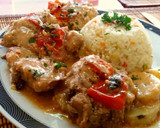 Foto del paso 4 de la receta: Pollo al horno en crema de tomates secos