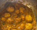 A picture of step 5 of Kathiyawadi batata nu shaak.