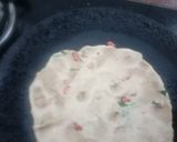 A picture of step 3 of Akki roti.
