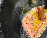 Gambar langkah 1 resipi Garlic Grill Salmon & Creamy Butter Lemon Sauce.