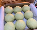 Foto langkah ke 6 dari resep Roti Kasur Kental Manis Matcha.