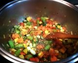 Foto del paso 4 de la receta Habas y guisantes con verduras y arroz - veggie