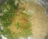 A picture of step 2 of Green peas heart kabab.