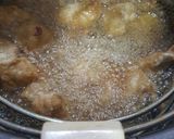 A picture of step 3 of Chicken schezwan.