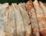 Foto del paso 4 de la receta: Panqueques sin harina rellenos de espinacas, jamón y queso