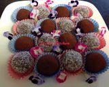 รูปขั้นตอนการทำที่ 6 ของ Chocolate Balls ช็อกโกแลตบอลสูตรนี้ปั้นได้ประมาณ32ลูกจร้า