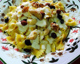Foto del paso 22 de la receta: Farfalle de limón y cúrcuma en salsa de chocolate blanco y frutos secos