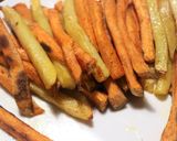 Une image de l'étape 6 de Frites de légumes au four.