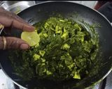 A picture of step 8 of Palak Paneer.