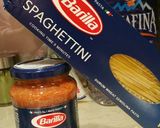 Hình bước làm 1 của món Nấm & Cá hồi Spaghetti