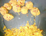 A picture of step 4 of Yam balls.