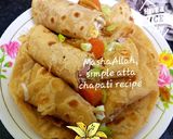 A picture of step 3 of Simple stone-ground wheat flour chapati.