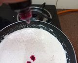 A picture of step 3 of Rose Flavour Thandai.