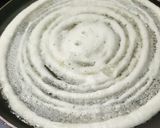 A picture of step 3 of Drumstick leaves healthy Adai Dosa (with full protein dals and idli rice with tomato chutney).