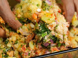 Easy Aloo Spinach Tikki (potato spinach patties)