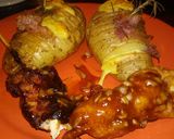 Foto del paso 9 de la receta: Pinchos de pollo y papas hasselback