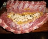 Foto del paso 5 de la receta: tren de cerdo relleno con pure de batatas y manzana