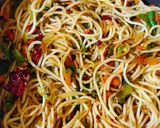 A picture of step 5 of Hakka Noodles.