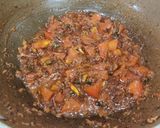 A picture of step 4 of Aloo Matar.