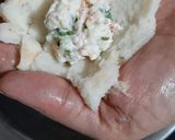 A picture of step 2 of Dahi kababs.