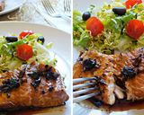Foto del paso 4 de la receta: Salmón con glaseado de ajos negros