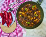 A picture of step 7 of Spicy Meatball and Potato Stew.
