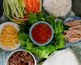 Hình bước làm 6 của món Phở cuốn