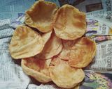 A picture of step 4 of Kaale Chane and Poori.