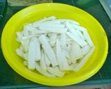 Hình bước làm 1 của món XÔI SẮN (KHOAI MỲ)