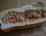 Foto del paso 3 de la receta: Canoas de pollo, tomate y pickles