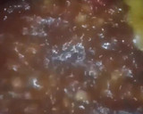 A picture of step 3 of Spaghetti with beans.