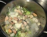 Foto del paso 3 de la receta Sopa de arroz y bacalao