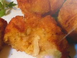 Croquetas de patata rellenas de semillas de calabaza