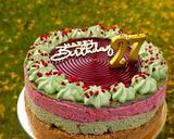 Málnás pisztáciás torta (sütés mentes) recept fázis 7 fotója