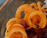 A picture of step 1 of My Spiral & Shredded Salad with A little Chorizo. 😎.