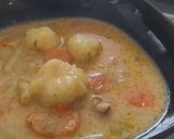 Nyírségi kapros zöldbableves krumpligombóccal recept fázis 6 fotója