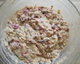 Une image de l'étape 5 de Banana bread healthy sans sucre ajouté aux framboises.