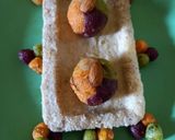 A picture of step 5 of Instant Colorful halwa laddus.