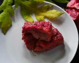 Foto langkah ke 6 dari resep Puding Naga Panggang Mix Roti Tawar dan Santan.